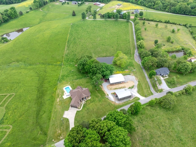 532 Tidwell Rd, Bon Aqua, TN 37025 - aerial view of property's location featuring a nearby body of water and rural landscape