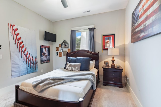 532 Tidwell Rd, Bon Aqua, TN 37025 - carpeted bedroom featuring a ceiling fan and baseboards