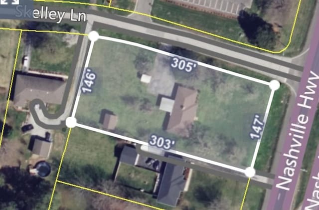 1409 Nashville Hwy, Columbia, TN 38401 - map of property location featuring property parcel outlined