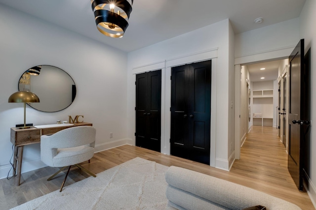 1050 Garton Rd, Burns, TN 37029 - home office with light wood-style flooring and baseboards