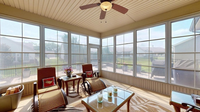 1106 Davidson Walk, Spring Hill, TN 37174 - sunroom / solarium featuring ceiling fan and plenty of natural light