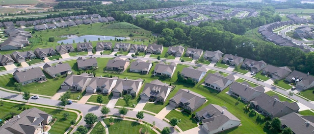 1106 Davidson Walk, Spring Hill, TN 37174 - aerial view of property and surrounding area with nearby suburban area and a large body of water