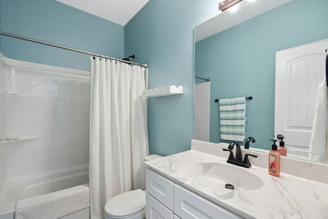 1505 Bakers Work Rd, Burns, TN 37029 - full bath with shower / bathtub combination with curtain, vanity, and toilet