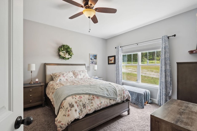 1505 Bakers Work Rd, Burns, TN 37029 - carpeted bedroom featuring a ceiling fan