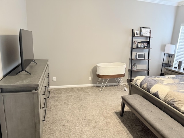 2415 Saint Andrews Dr, Murfreesboro, TN 37128 - carpeted bedroom featuring baseboards and ornamental molding