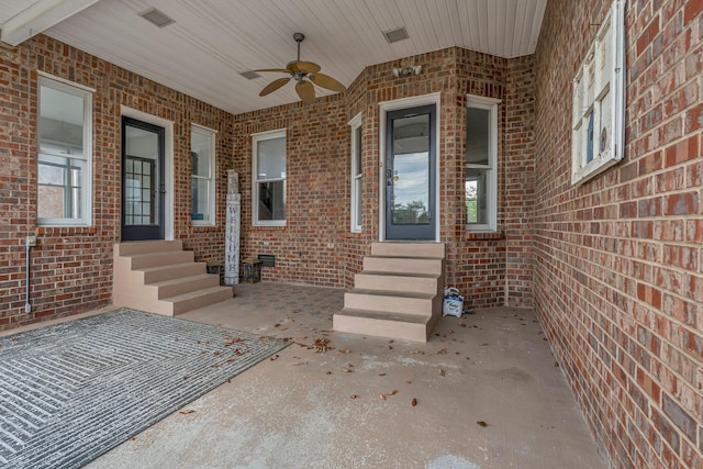 2103 Liebengood Rd, Goodlettsville, TN 37072 - view of patio / terrace featuring entry steps and ceiling fan