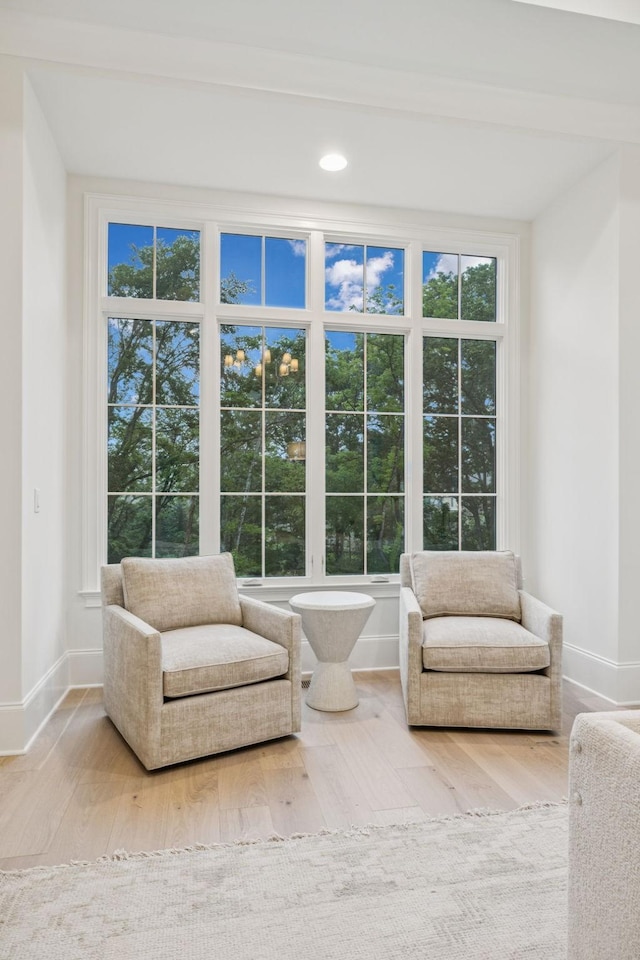 9314 Double Run Ct, College Grove, TN 37046 - sitting room with wood finished floors and baseboards