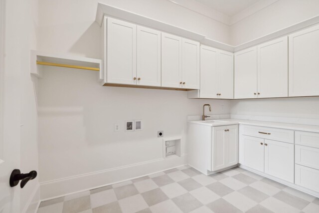 9314 Double Run Ct, College Grove, TN 37046 - washroom featuring light floors, electric dryer hookup, washer hookup, and cabinet space