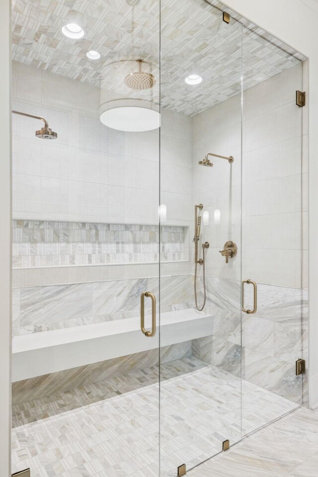 9314 Double Run Ct, College Grove, TN 37046 - bathroom with a shower stall