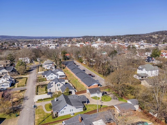 123 S Sam Davis Ave, Pulaski, TN 38478 - aerial view of property and surrounding area featuring nearby suburban area