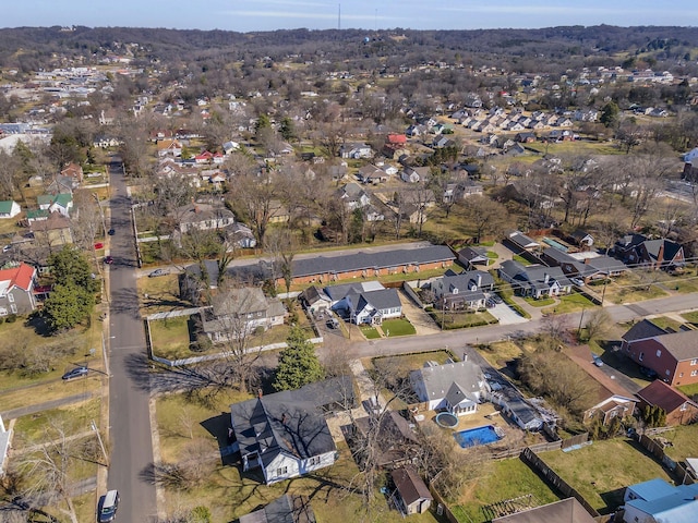 123 S Sam Davis Ave, Pulaski, TN 38478 - aerial view of property's location with nearby suburban area