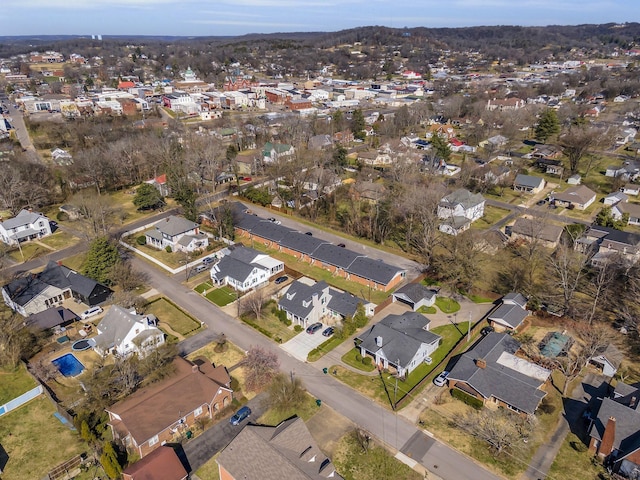 123 S Sam Davis Ave, Pulaski, TN 38478 - aerial overview of property's location featuring nearby suburban area