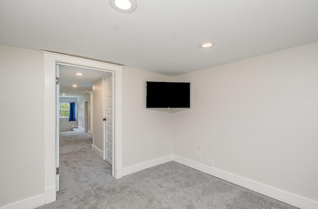213 Maple St, Bell Buckle, TN 37020 - carpeted empty room with baseboards and recessed lighting