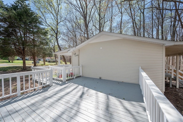 201 Welker Rd, Cedar Hill, TN 37032 - view of wooden deck