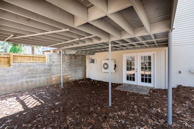 201 Welker Rd, Cedar Hill, TN 37032 - entrance to property with french doors and washer / clothes dryer
