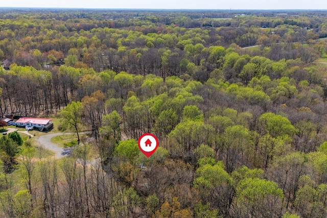 201 Welker Rd, Cedar Hill, TN 37032 - drone / aerial view of a heavily wooded area