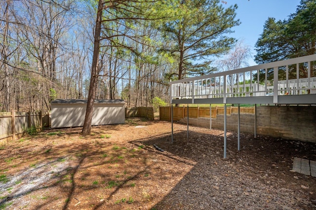 201 Welker Rd, Cedar Hill, TN 37032 - fenced backyard featuring a wooden deck