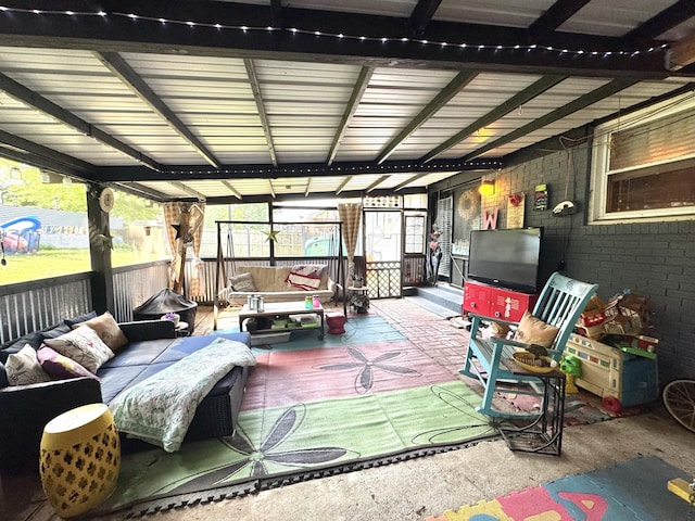 219 Grandview Dr, Old Hickory, TN 37138 - sunroom / solarium featuring an outdoor living space