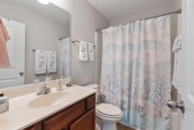 5104 Preserve Blvd, Antioch, TN 37013 - bathroom featuring toilet, vanity, and a textured ceiling