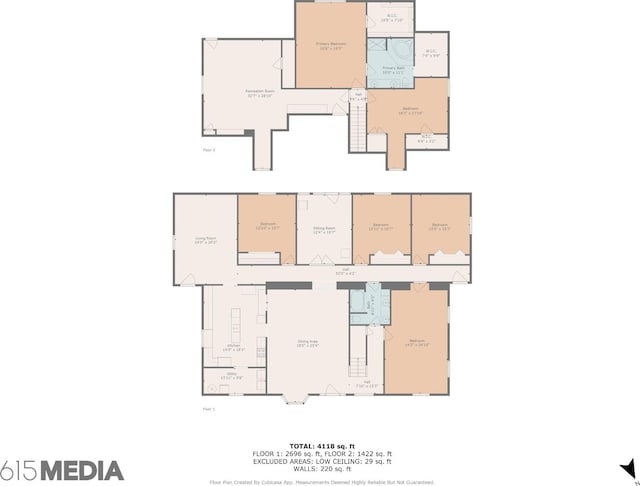 834 Union Camp Rd, Lafayette, TN 37083 - floor plan / room layout