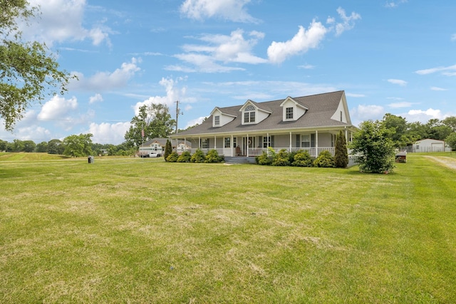 834 Union Camp Rd, Lafayette, TN 37083 - view of front of property with covered porch and a front lawn