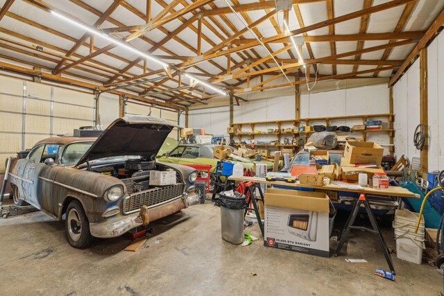 834 Union Camp Rd, Lafayette, TN 37083 - garage featuring a workshop area