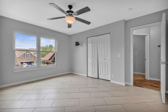 5000 Loch Lorne Ct, Mount Juliet, TN 37122 - unfurnished bedroom featuring a closet and a ceiling fan