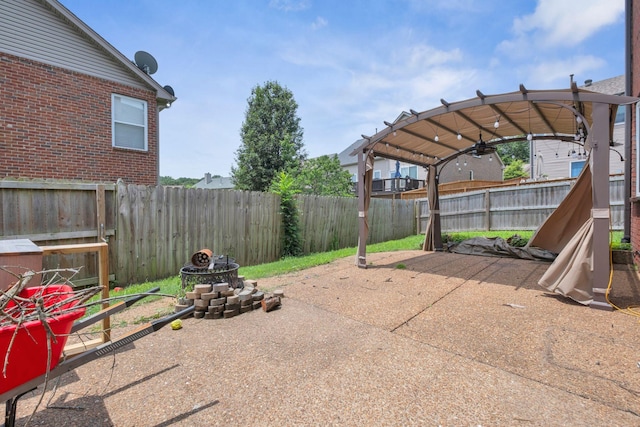 5000 Loch Lorne Ct, Mount Juliet, TN 37122 - fenced backyard with a patio and a pergola