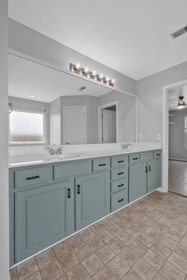 5000 Loch Lorne Ct, Mount Juliet, TN 37122 - bathroom featuring double vanity and stone finish flooring