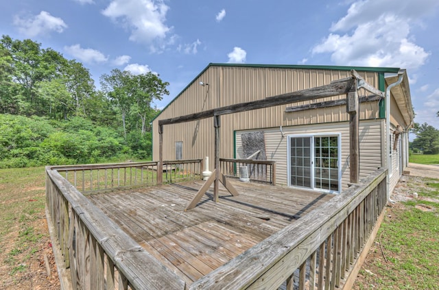 417 Haskins Chapel Rd, Lewisburg, TN 37091 - view of wooden terrace