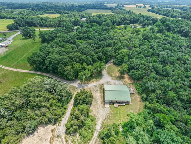 417 Haskins Chapel Rd, Lewisburg, TN 37091 - aerial view of property and surrounding area with rural landscape