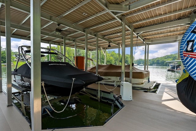 2541 Sparkmantown Rd, Doyle, TN 38559 - dock area with boat lift and a water view