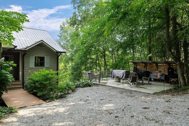 2541 Sparkmantown Rd, Doyle, TN 38559 - view of yard featuring a patio area and a pergola