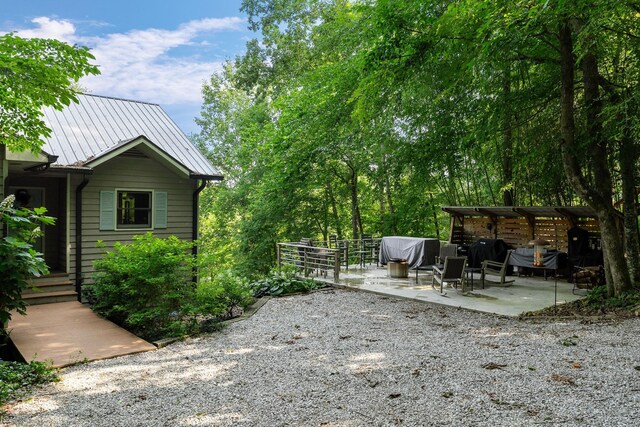 2541 Sparkmantown Rd, Rock Island, TN 38581 - view of yard featuring a patio area and a pergola