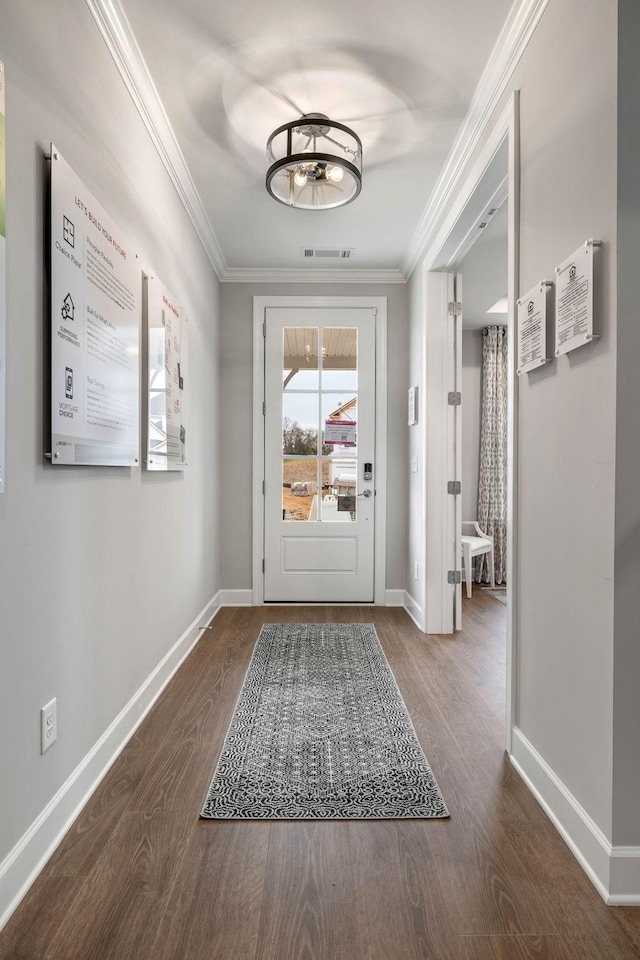 3107 Dunwood Ln, Mount Juliet, TN 37122 - entrance foyer featuring wood finished floors, baseboards, and ornamental molding