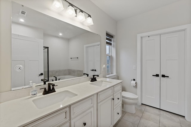 3067 Boxbury Ln, Spring Hill, TN 37174 - full bath with a bath, tile patterned flooring, and double vanity