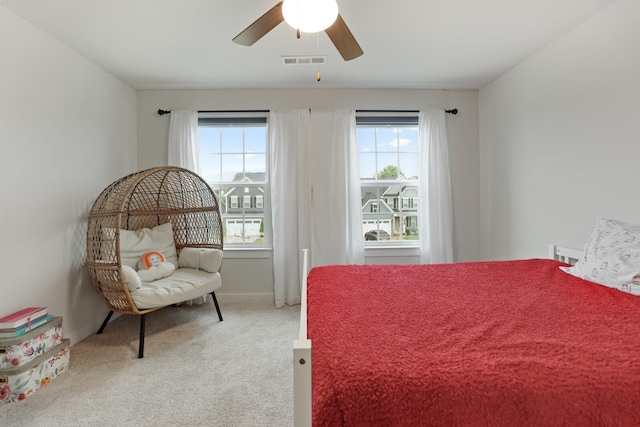 3067 Boxbury Ln, Spring Hill, TN 37174 - bedroom featuring multiple windows, carpet flooring, and a ceiling fan