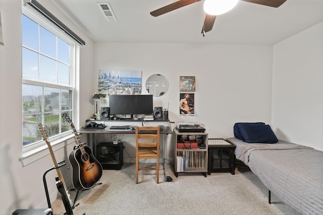 3067 Boxbury Ln, Spring Hill, TN 37174 - carpeted office featuring plenty of natural light and a ceiling fan
