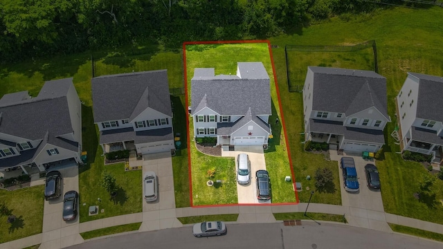 3067 Boxbury Ln, Spring Hill, TN 37174 - aerial view of residential area with property boundaries highlighted