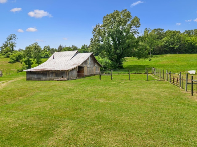 2665 Center Point Rd, Pulaski, TN 38478 - view of yard featuring an outbuilding