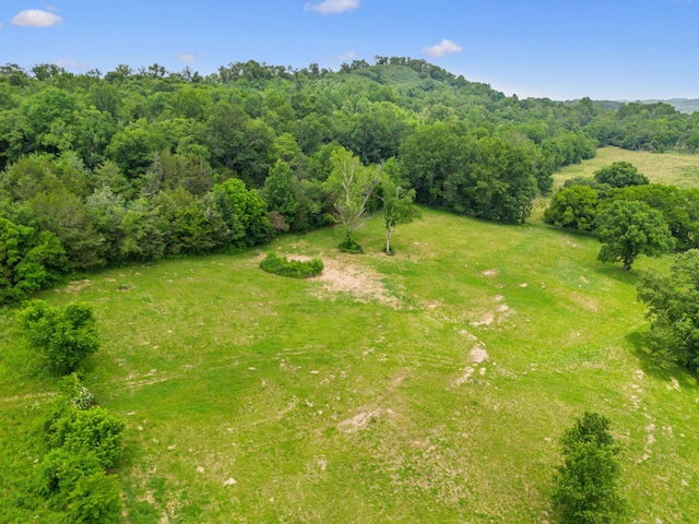 2665 Center Point Rd, Pulaski, TN 38478 - aerial view of property and surrounding area featuring a heavily wooded area