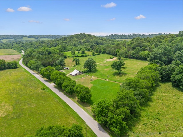 2665 Center Point Rd, Pulaski, TN 38478 - aerial view of sparsely populated area featuring a heavily wooded area