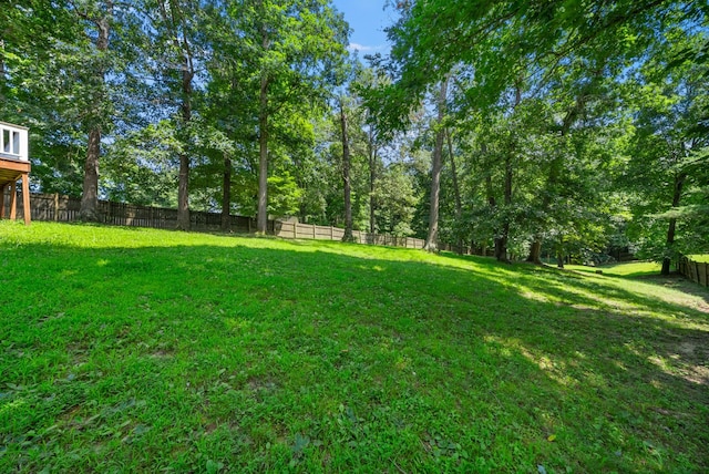 2930 Charlie Sleigh Rd, Woodlawn, TN 37191 - fenced backyard featuring view of wooded area