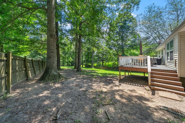 2930 Charlie Sleigh Rd, Woodlawn, TN 37191 - fenced backyard featuring a deck