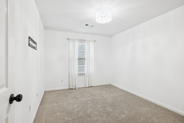 641 Old Hickory Blvd Unit 35, Brentwood, TN 37027 - unfurnished room featuring carpet floors, a chandelier, and baseboards