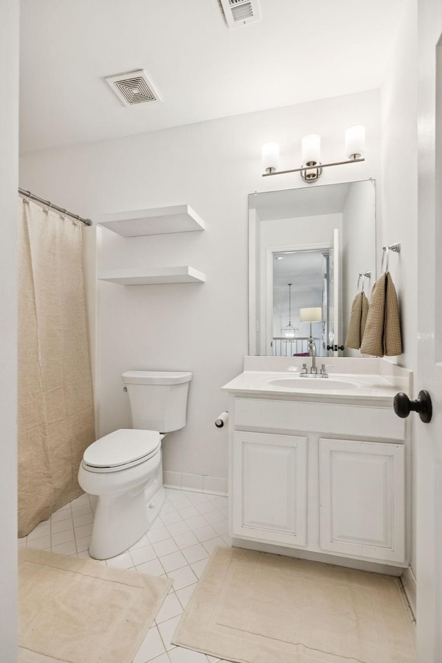 641 Old Hickory Blvd Unit 35, Brentwood, TN 37027 - bathroom with toilet, vanity, and tile patterned floors