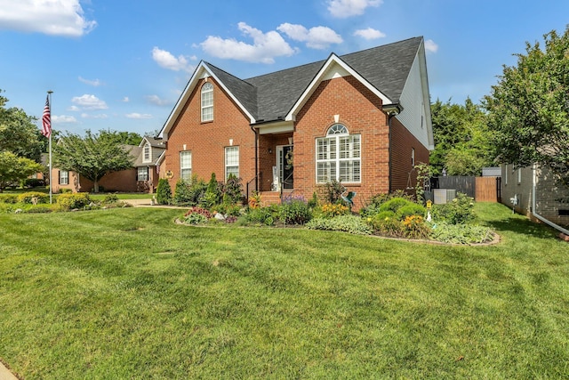 2988 Barnstable Ct, Murfreesboro, TN 37127 - traditional-style house with brick siding, central AC, and roof with shingles