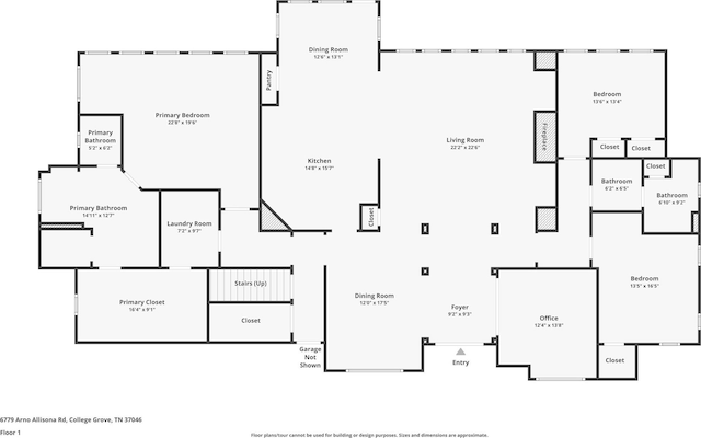 6779 Arno Allisona Rd, College Grove, TN 37046 - view of room layout
