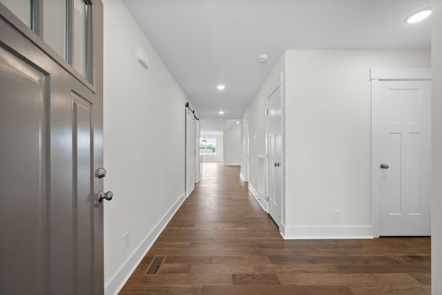 1573 Collins View Way, Clarksville, TN 37043 - hall with recessed lighting, dark wood finished floors, and baseboards