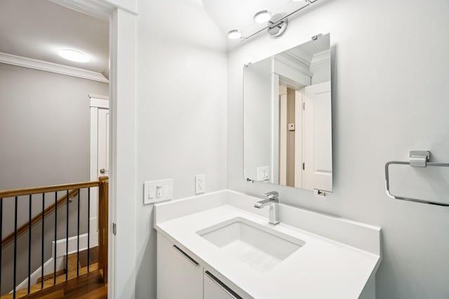 286 Keswick Grove Ln, Franklin, TN 37067 - bathroom featuring vanity and ornamental molding